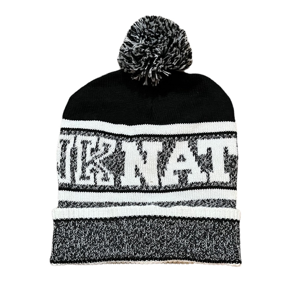 Pink by VS Pink Nation Knit Puff Hat